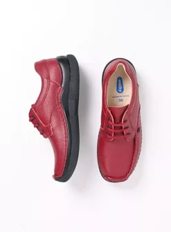 DAMES Wolky Lage Veterschoenen|Sneakers<Taranta - bordeauxrood leer