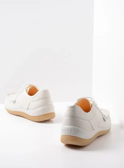 DAMES Wolky Lage Veterschoenen|Sneakers<Taranta - creme wit leer
