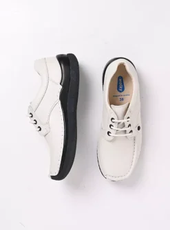 DAMES Wolky Lage Veterschoenen|Sneakers<Taranta - wol wit leer