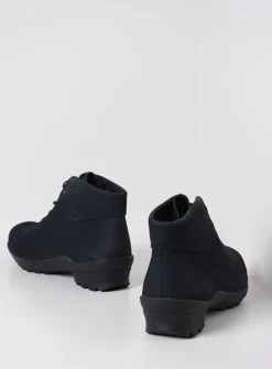 DAMES Wolky Hoge Veterschoenen|Herfst/Winter<Teton - blauw nubuck