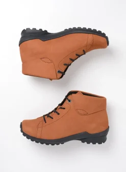 DAMES Wolky Hoge Veterschoenen|Herfst/Winter<Teton - cognac nubuck