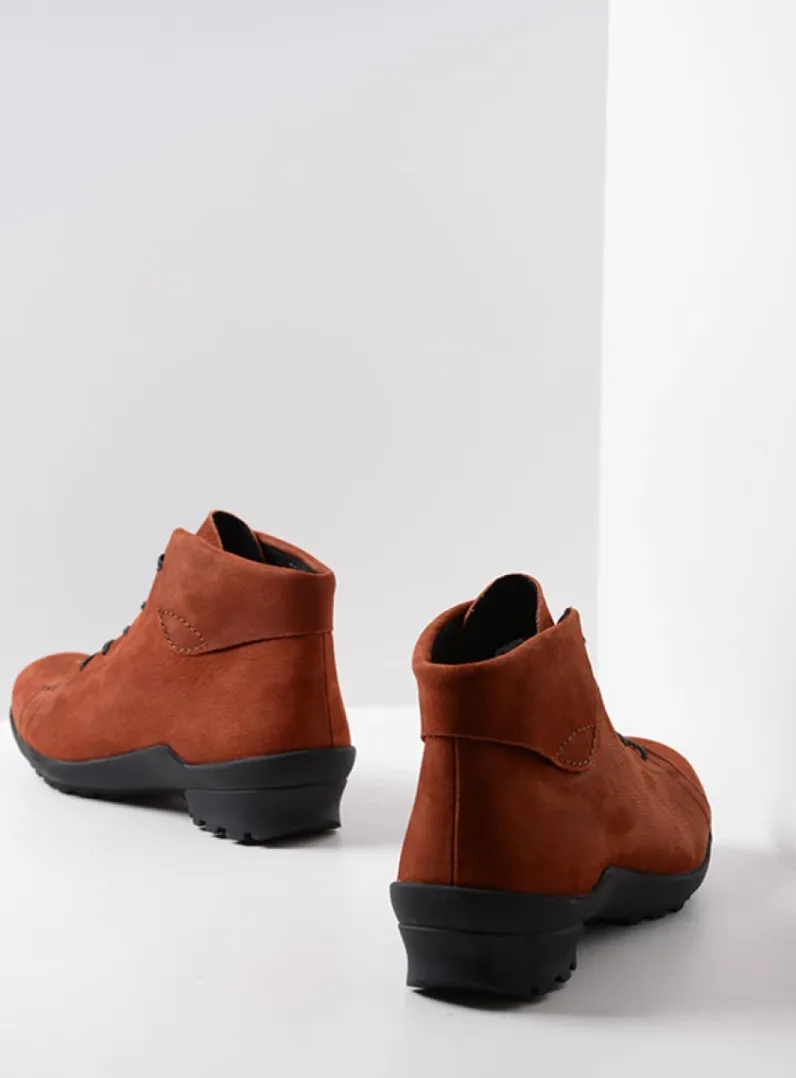 DAMES Wolky Hoge Veterschoenen|Herfst/Winter<Teton - terra nubuck