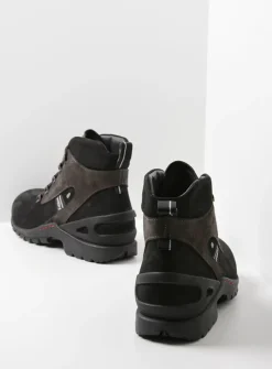 DAMES Wolky Hoge Veterschoenen|Wandelschoenen<Traction WP - zwart nubuck