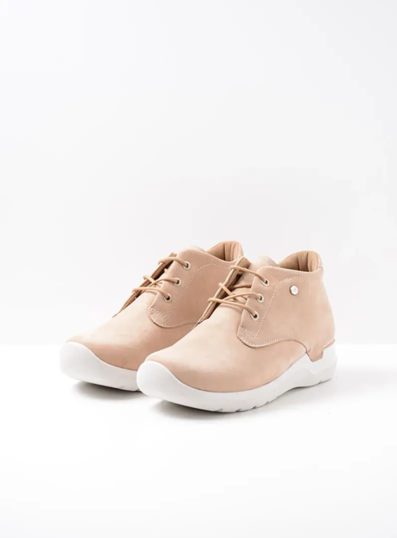 DAMES Wolky Hoge Veterschoenen|Wandelschoenen<Truth DB - beige nubuck