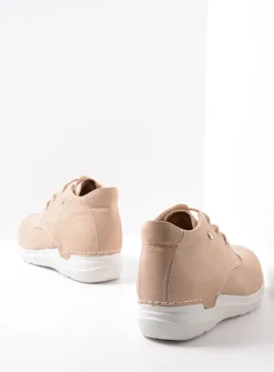 DAMES Wolky Hoge Veterschoenen|Wandelschoenen<Truth DB - beige nubuck