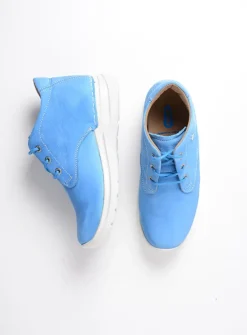 DAMES Wolky Hoge Veterschoenen|Wandelschoenen<Truth DB - hemelsblauw nubuck
