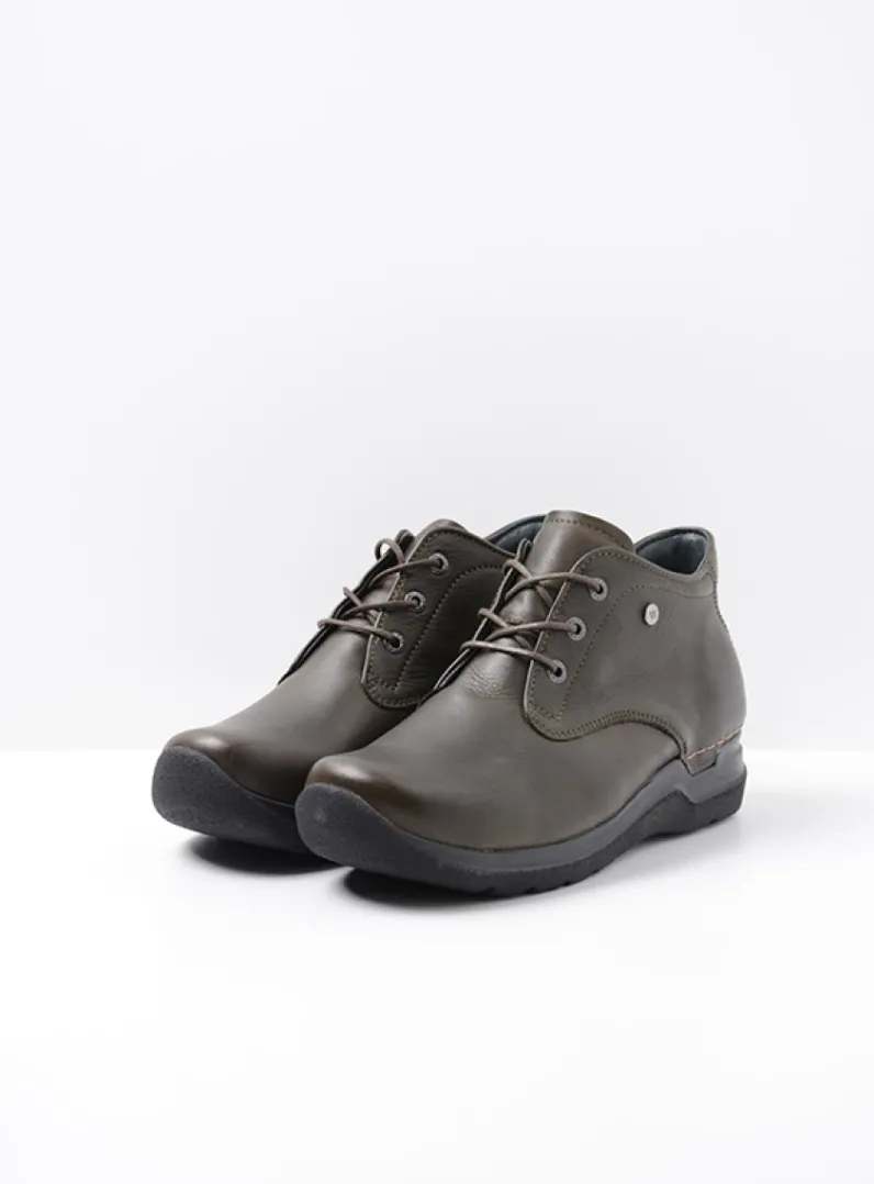 DAMES Wolky Hoge Veterschoenen|Wandelschoenen<Truth HV - cactus leer