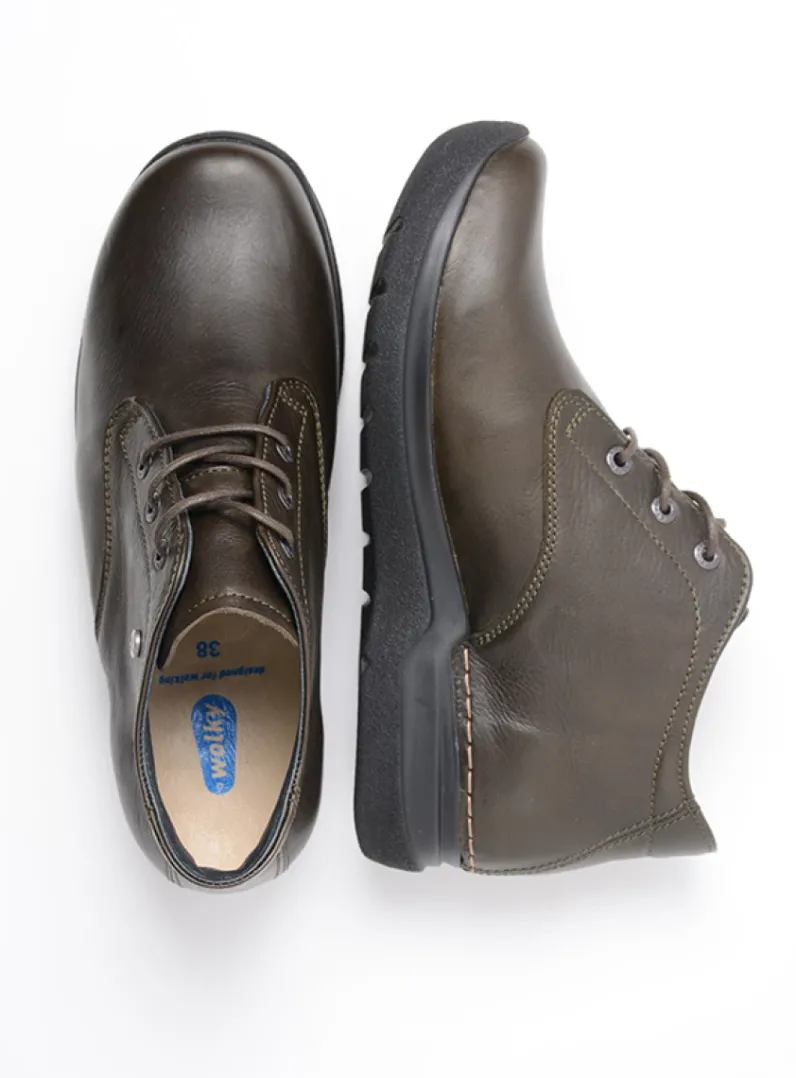 DAMES Wolky Hoge Veterschoenen|Wandelschoenen<Truth HV - cactus leer