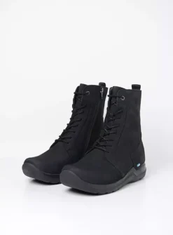 DAMES Wolky Hoge Veterschoenen|Veterlaarzen<Viper - zwart nubuck