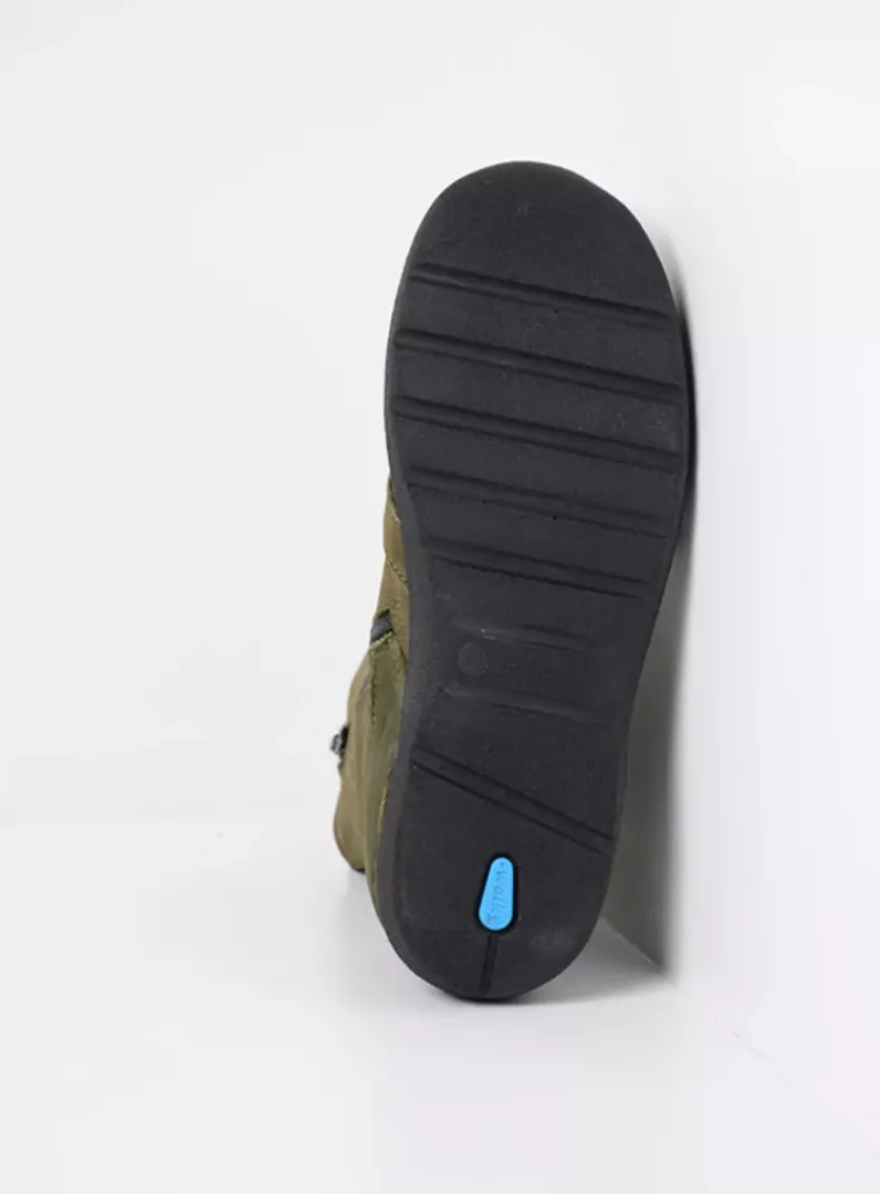 DAMES Wolky Hoge Veterschoenen|Veterlaarzen<Viper HV - pesto groen nubuck