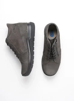 DAMES Wolky Hoge Veterschoenen|Wandelschoenen<Why - asfalt nubuck