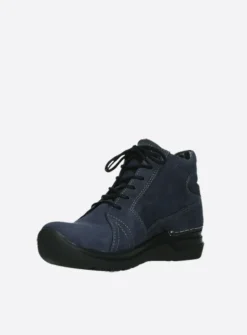 DAMES Wolky Hoge Veterschoenen|Wandelschoenen<Why - paars nubuck