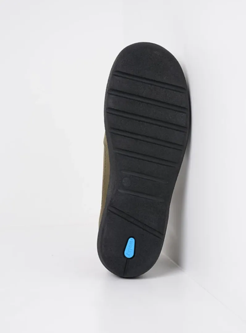 DAMES Wolky Hoge Veterschoenen|Wandelschoenen<Why - pesto groen nubuck