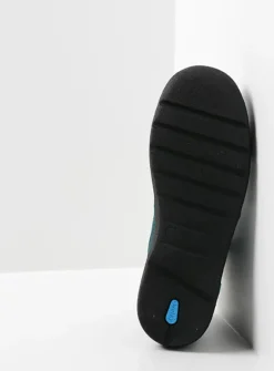 DAMES Wolky Hoge Veterschoenen|Wandelschoenen<Why - petrol nubuck