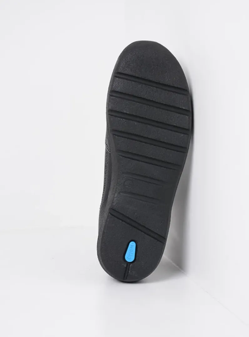 DAMES Wolky Wandelschoenen|Hoge Veterschoenen<Why - zwart leer