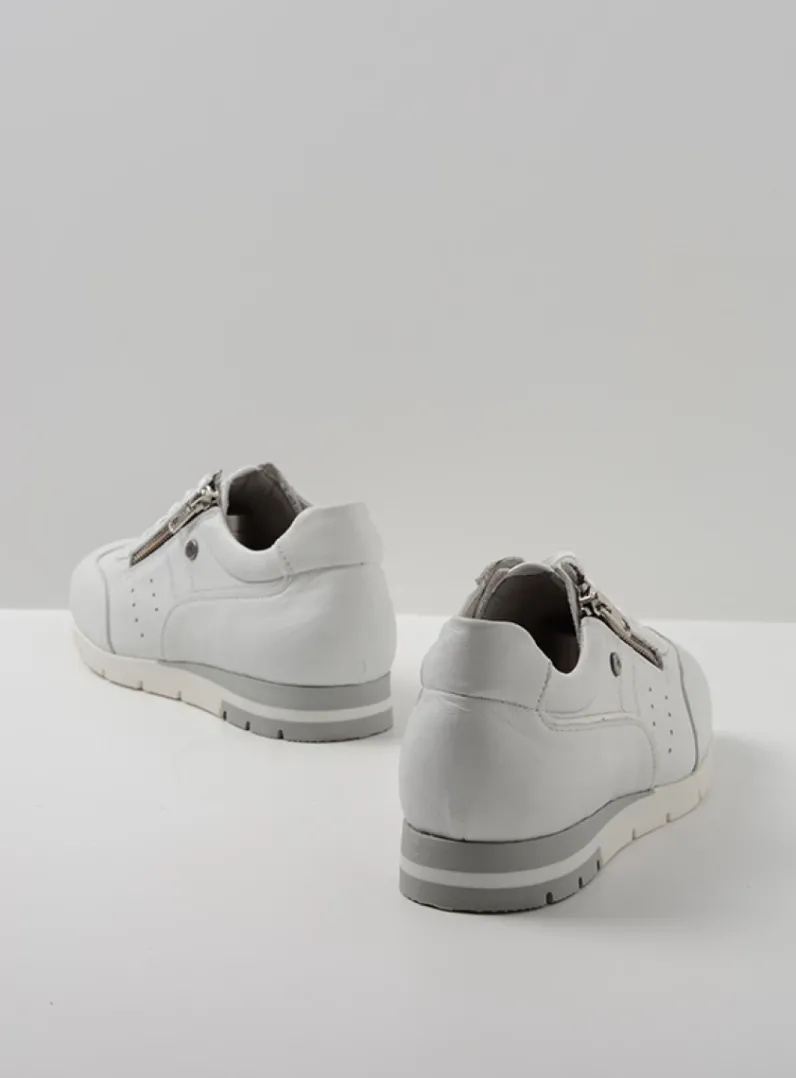 DAMES Wolky Lage Veterschoenen|Sneakers<Yell XW - wit leer