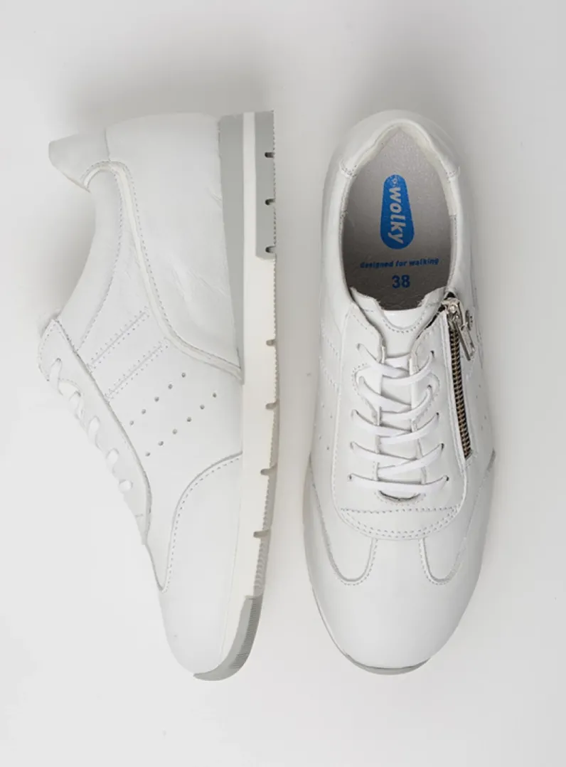 DAMES Wolky Lage Veterschoenen|Sneakers<Yell XW - wit leer