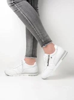 DAMES Wolky Lage Veterschoenen|Sneakers<Yell XW - wit leer