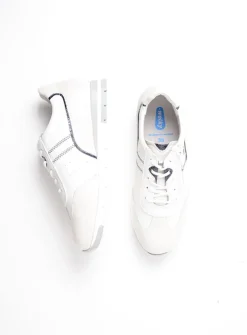 DAMES Wolky Lage Veterschoenen|Sneakers<Yell XW - wit/blauw leer