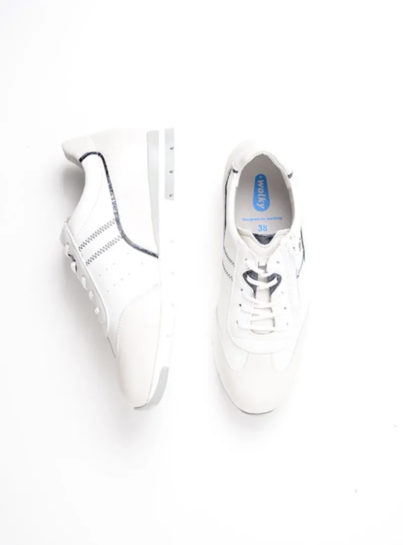 DAMES Wolky Lage Veterschoenen|Sneakers<Yell XW - wit/blauw leer