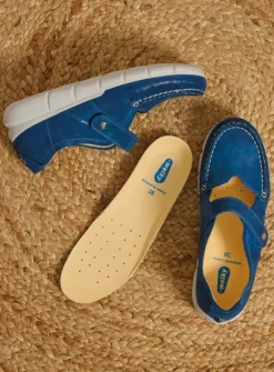 DAMES Wolky Bandschoenen<Yukon - blauw effectleer