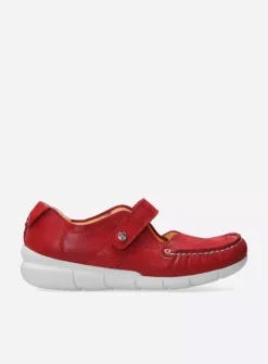 DAMES Wolky Bandschoenen<Yukon - rood effectleer