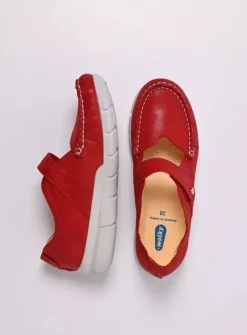 DAMES Wolky Bandschoenen<Yukon - rood effectleer