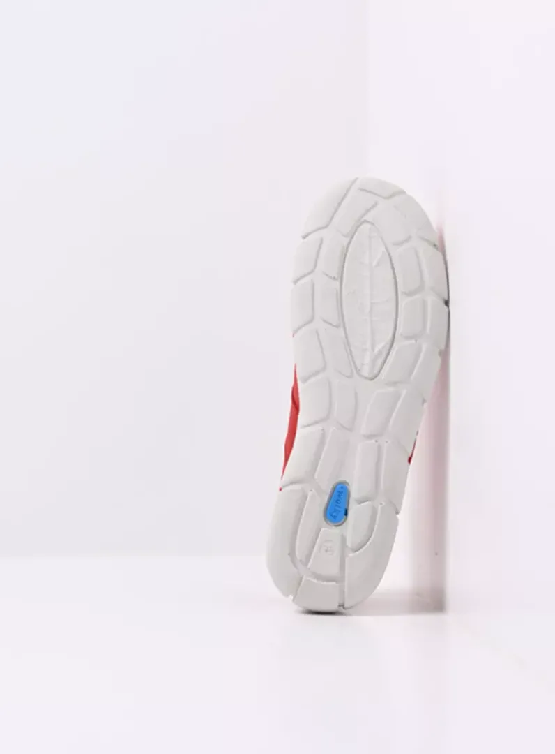 DAMES Wolky Bandschoenen<Yukon - rood effectleer