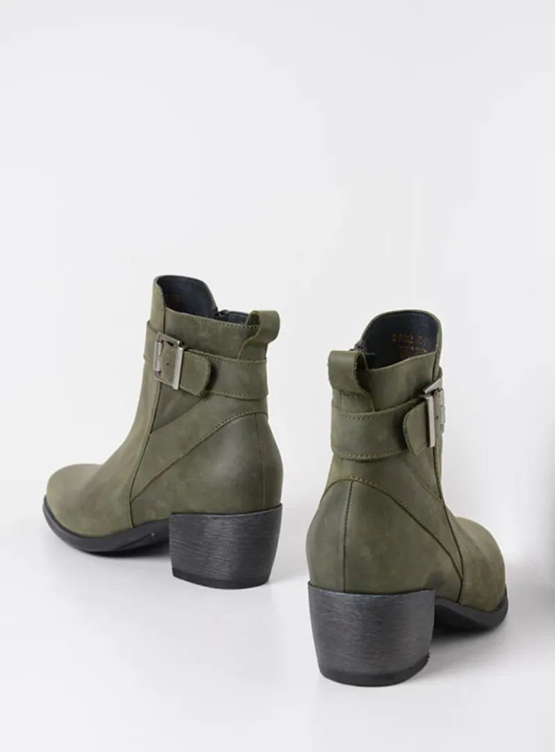 DAMES Wolky Cowboylaarzen|Herfst/Winter<Zavalla HV - forestgroen nubuck