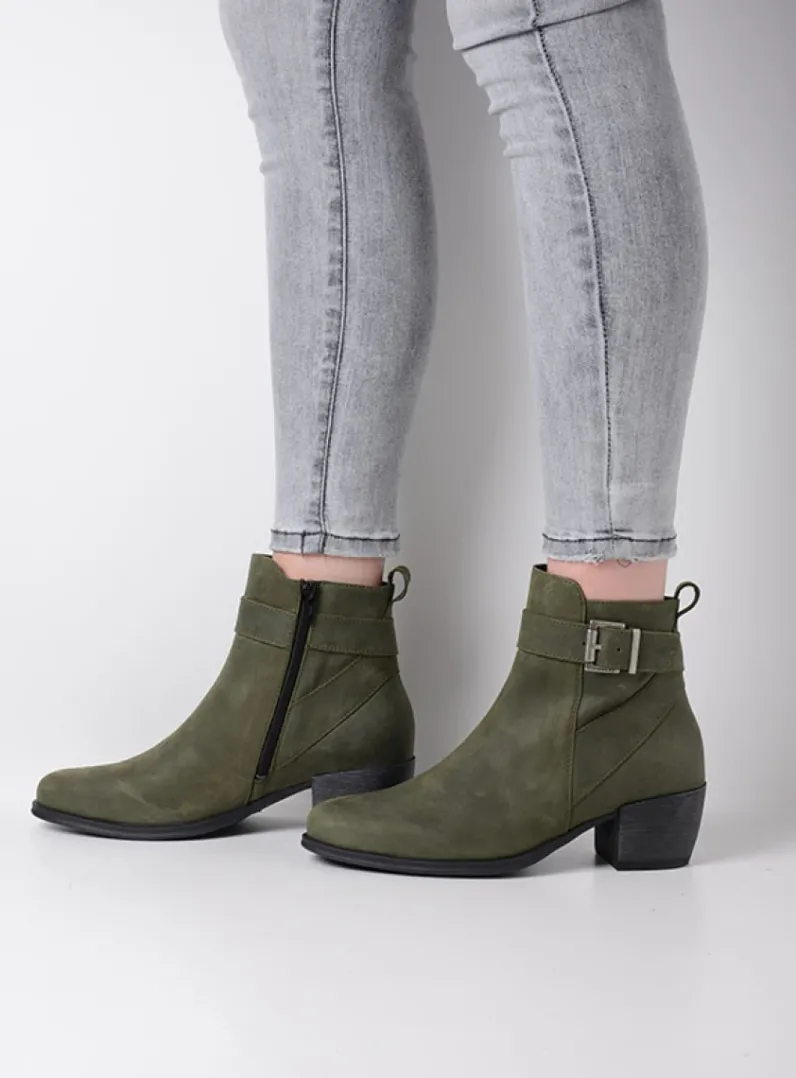 DAMES Wolky Cowboylaarzen|Herfst/Winter<Zavalla HV - forestgroen nubuck