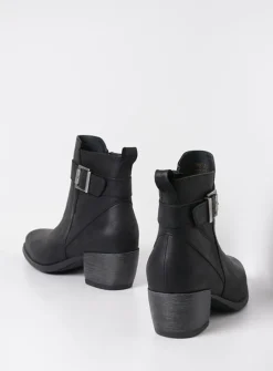 DAMES Wolky Herfst/Winter|Enkellaarsjes<Zavalla HV - zwart nubuck